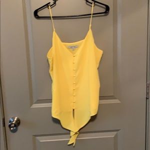 NAKED ZEBRA Women's Top Yellow Size M